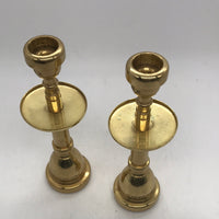 2 PC Brass Mouthpiece (Tuba + Trumpet) Made into Candle Sticks Very Unique!