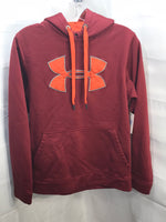 Under Armour Burgandy / Orange Hoodie Mens SM