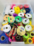 14 Gallon Tote FULL of Crafting Ribbon & Tulle Lots of Wreath Making Supplies!