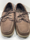 Sperry Leather Boat Shoes Dark Brown Boys 6M LT WEAR