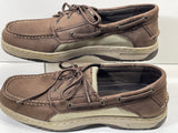 Sperry Leather Boat Shoes Dark Brown Boys 6M LT WEAR