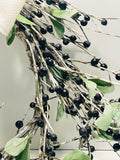 Artificial Birch Branch Wreath w/ Berries 16"