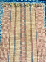 LT STAINING Mauve / Tan Fringe Hallway Runner 2' x 8'