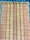 LT STAINING Mauve / Tan Fringe Hallway Runner 2' x 8'