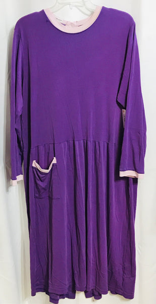 Arlene Packwood ( LT WEAR-LOOSE THREADS ) Purple Snap Back House Gown Ladies XL