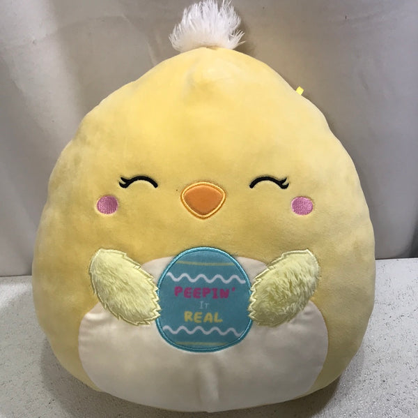 Squishmallows FRESHLY LAUNDERED Chick Peepin it Real 11" LT STAINING