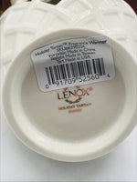 NEW! Lenox Holiday Tartan Fragrance Warmer with Yankee Candle French Vanilla Tart