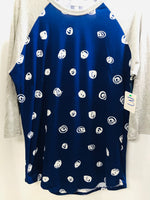 Lularoe Blue and White Swirls Shirt Ladies M