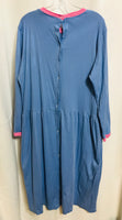 Arlene Packwood ( LT WEAR - LOOSE THREADS ) Blue Snap Back House Gown Ladies XL