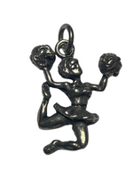 Sterling Silver 925 Necklace Pendant Cheerleader 2