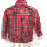 B.T. Kids Red Plaid Shirt Boys 3T