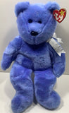 1999 TY Beanie Buddies Collection Teddy Bear 14" CLUBBY II Blue