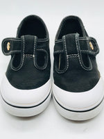 Vans Mary Jane Style Black & White Girls Toddler 10 LT WEAR on HEART