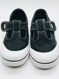 Vans Mary Jane Style Black & White Girls Toddler 10 LT WEAR on HEART