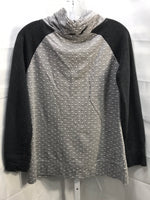 Maurices 2 Tone Grey Polka Dot Pullover Ladies S