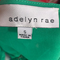 Adelyn Rae Dress Green Sleeveless Mid Thigh Length Ladies S