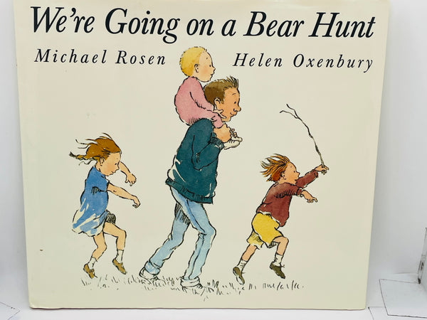 Vintage Book 1989 Oversize Hard Cover Book We're Going on a Bear Hunt