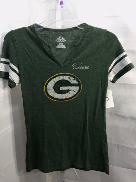 Majestic Greenbay Packers Green Shirt Juniors S