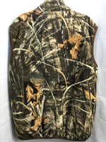 Final Approach Vest Mossy Oak Camo Fleece with Pockets Mens L