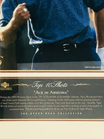 Framed Poster Tiger Woods Top 10 Shots 1997 Ace in Arizona 19" x 13"