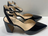 Vince Camuto Block Heel Pointed Toe Dress Shoe Patent Leather ladies 9M