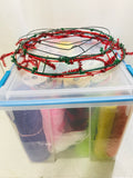 14 Gallon Tote FULL of Crafting Ribbon & Tulle Lots of Wreath Making Supplies!