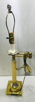 TESTED Brass Base Lamp 28"