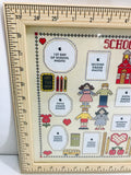 Vintage Silverwood Products School Days K-12 Picture Frame 15.5" x 12.5