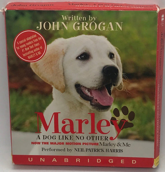 AUDIO BOOK ON CD - JOHN GROGAN - Marley A Dog Like No Other