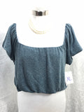 O'Neill NWT Dark Heather Teal Crop Top Juniors XL