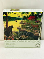 OPEN BOX/UNCOUNTED PUZZLE: KI Puzzles 1000PC Camping Collection Cabin in the Woods