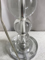 TESTED Clear Glass Bubbles Table Lamp 25"