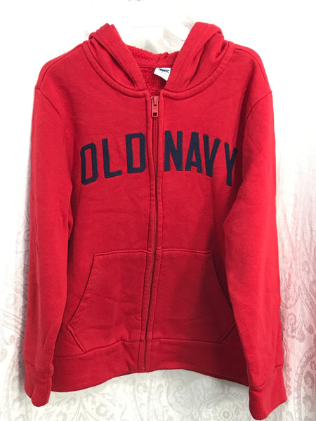 Old Navy Red Zip-Up Jacket Boys 6-7