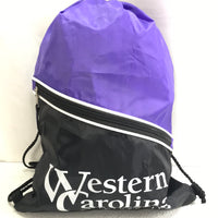 Western Carolina University Cinch Bag Purple Black 16" x 13"