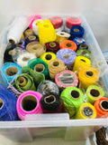 14 Gallon Tote FULL of Crafting Ribbon & Tulle Lots of Wreath Making Supplies!