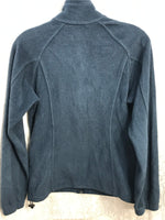 Columbia Dark Aqua Blue Fleece Jacket Ladies S