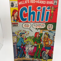 Comic Book: MARVEL COMICS 1969 Millie's Red-Headed Rival Chili 2 Book Set WORN