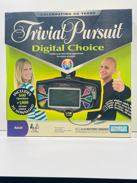 TESTED COMPLETE Trivial Pursuit Digital Choice Board Game