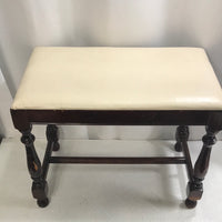 Vintage Wood Vanity Bench 23" x 13" x 18" (Local Pick Up)