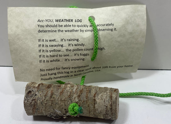 Accu-You Weather Log Handmade Cute Retro Gift