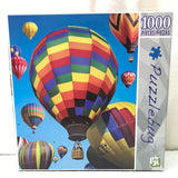 OPEN BOX UNCOUNTED PUZZLE: 1000 PC Puzzlebug Hot Air Balloons