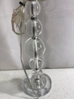 TESTED Clear Glass Bubbles Table Lamp 25"