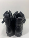 Wonder Nation Ankle Boots Black With Buckles Girls 4 LT WEAR