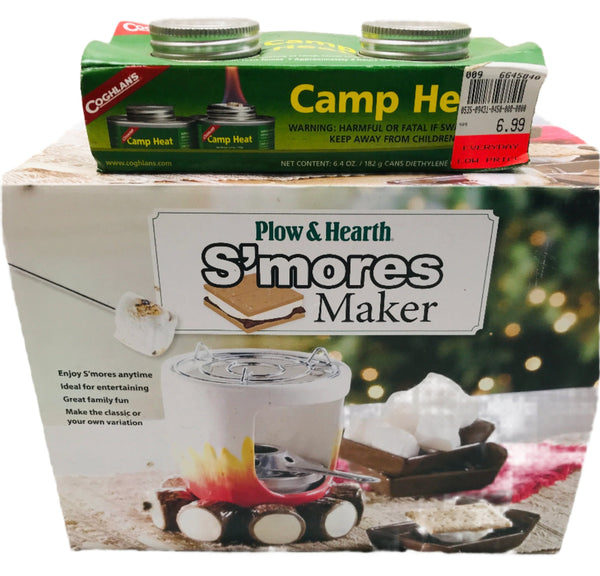 NEW! Plow & Hearth S'mores maker with 2 Fuel Canisters