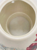 Ceramic White Floral Candle Shade 4" x 6"