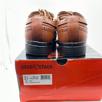 NEW! Deer Stages Dress Shoe Tan Leather Boys 3.5