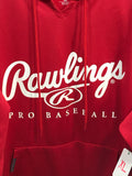 Rawlings Pro Baseball Hoodie Red Adult XL