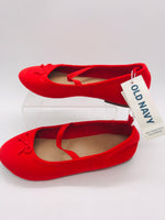 Old Navy NWT Red Ballet Flat SHoes Girls 11