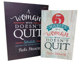 Soft Cover Book SET : 5 Habits of a Woman who Doesnt Quit by Nicki Koziarz