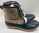 NWOT! Simply Southern Leopard Spot Duck Boots Ladies 9